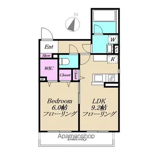 仮)ビューノ北綾瀬【2B号室】の間取り