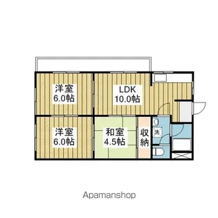 たかおマンション【501号室】の間取り