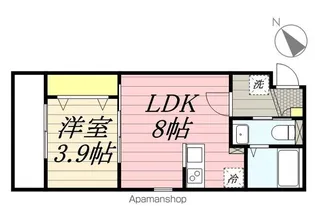 メゾン・ア・ルエ松戸【3階】の間取り