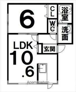 パナハイツ715【102号室】の間取り