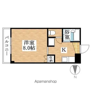 ゴールデンハイツA【24号室】の間取り
