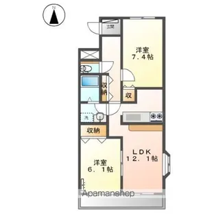 メゾン ハッピネス【2階】の間取り
