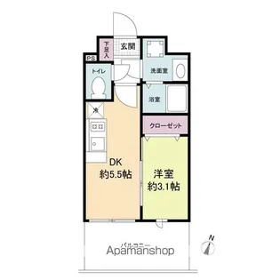 LiveCasa県庁前【7階】の間取り