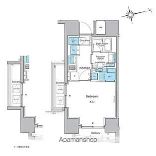 ルフォンプログレ品川戸越【5階】の間取り