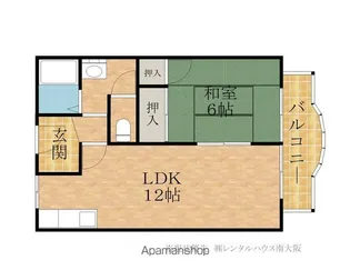 フラワーハイツムラナカ【2階】の間取り