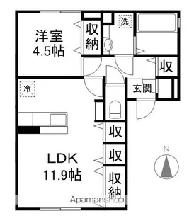 サンモール尾張部【1階】の間取り