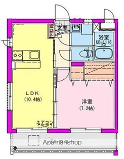 アジュール中町【4階】の間取り