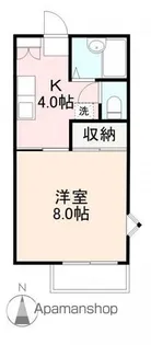 アルベール屋島【B101号室】の間取り