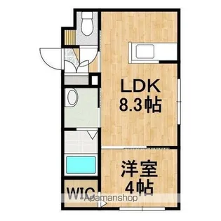 LIEN KITAHIROSHIMAⅢ【4階】の間取り