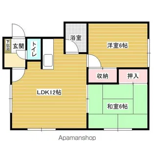 コスモハイツ【2階】の間取り