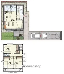 東京都江戸川区本一色3丁目【一戸建】の間取り