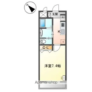 ドミール長岡京【306号室】の間取り