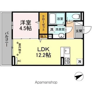 DーROOM住吉 B【3階】の間取り