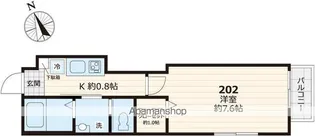 グランツ【202号室号室】の間取り