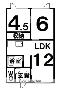 サンシャイン釧路【1階】の間取り