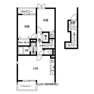 アンプルール リーブル リアン【2階】の間取り