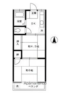 ミドリハイツ【101号室】の間取り