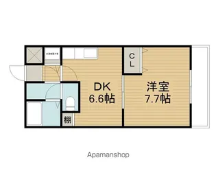 アルミュール 桜ヶ丘 Ⅰ番館【2階】の間取り