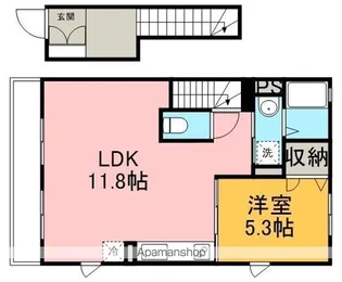 サンハイム松田A【2階】の間取り