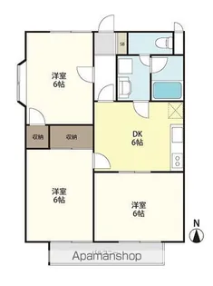 3DKの間取り画像