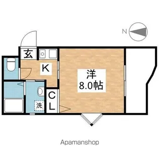 ドゥウェル五軒家【3階】の間取り