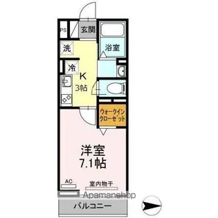 Dーグレイス B棟【202号室】の間取り