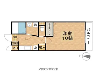 ローズマリー【206号室】の間取り