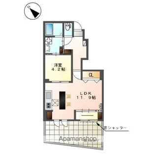 仮)弥富市鯏浦町上本田アパート【1階】の間取り