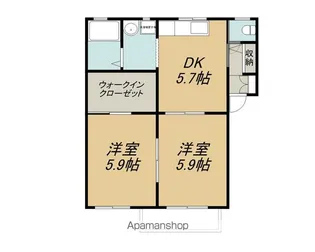 レーベン【B202号室】の間取り