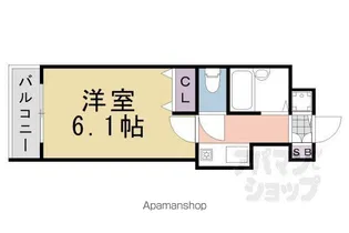 モントワ烏丸御池【205号室】の間取り