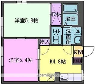 プラウド中野【103号室】の間取り