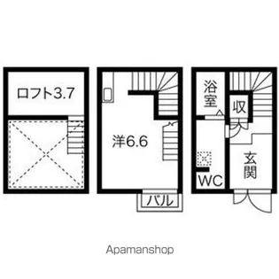 ベルセ黒川【1階】の間取り