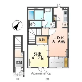 ラナンキュラス【2階】の間取り