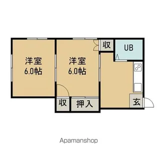 岩手県盛岡市志家町【アパート】の間取り