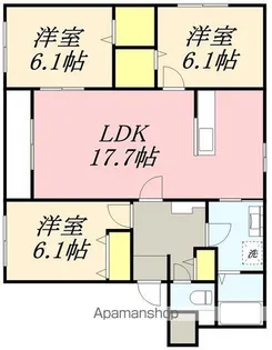 MAPLE(メイプル)【3階】の間取り