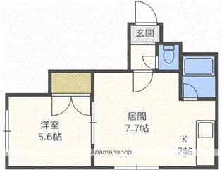 HS菊水624【404号室】の間取り