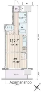 エスティメゾン豊洲レジデンスC【5階】の間取り