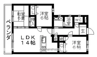 セレクトトロワ【3階】の間取り
