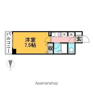ドゥーエ西大島【3階】の間取り