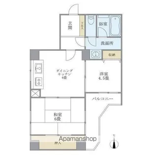 ボナール護国寺【5階】の間取り