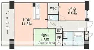 エイルマンション熊本駅東マークウエスト【7階】の間取り
