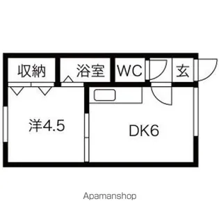 コーポ若草II【202号室】の間取り