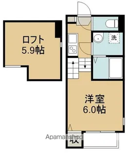アンバーコート原町【2階】の間取り