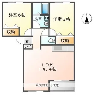 サフィール【2階】の間取り