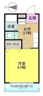 ワニハウス【302号室】の間取り