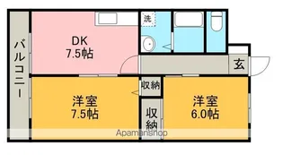メリクール【3階】の間取り