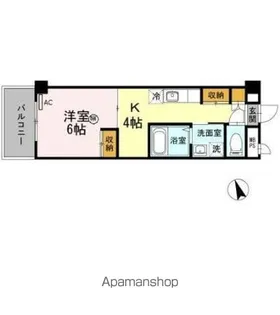シーガルマンションⅡ【402号室】の間取り