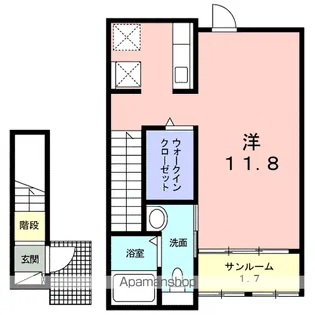 ジェントリー河原町【2階】の間取り