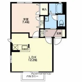 エスポワール木田【1階】の間取り