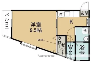シャイニングハウスⅢ【105号室】の間取り